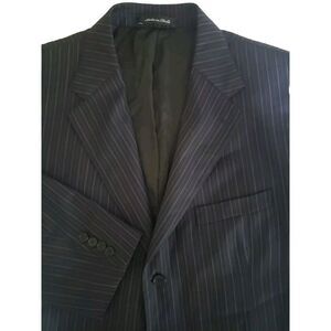 Faconnable Blazer Sport Coat Three Button Size 44R Wool Suit Jacket‎ Dual Vented